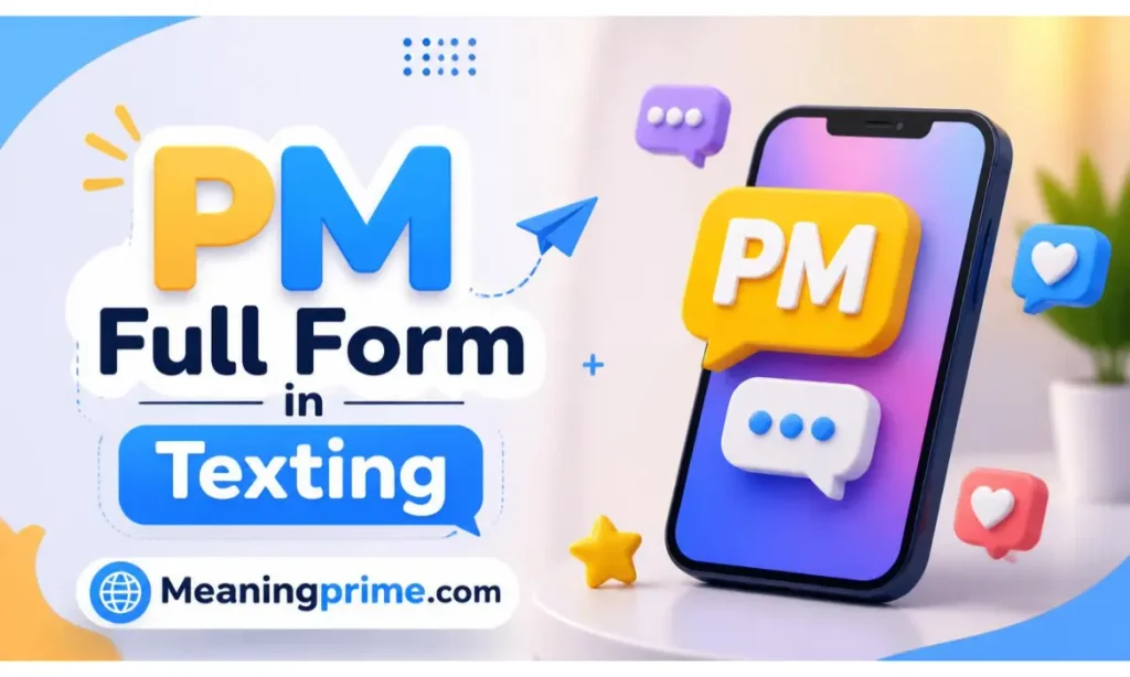 PM Full Form in Texting