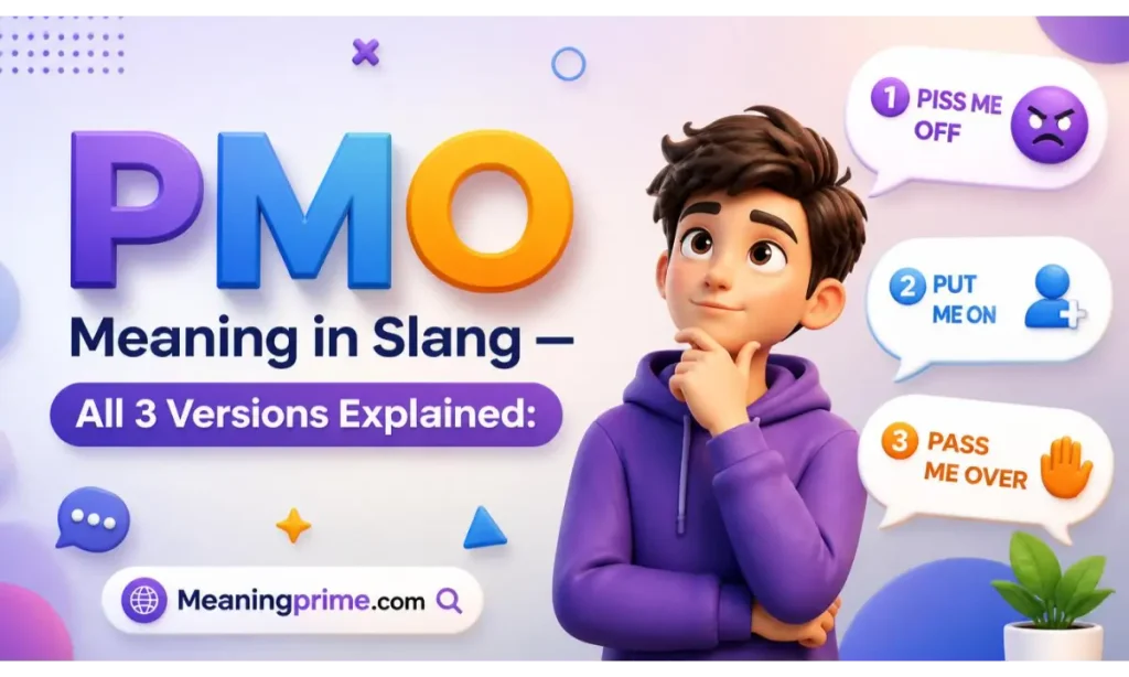 PMO Meaning in Slang — All 3 Versions Explained