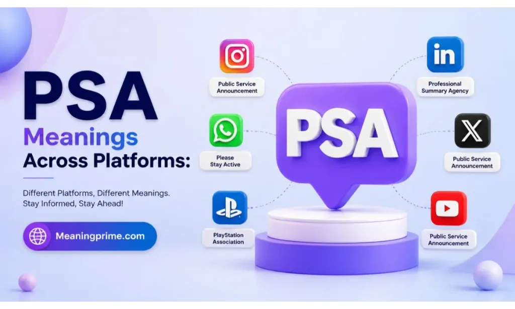 PSA Meanings Across Platforms