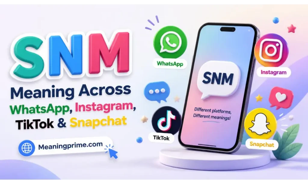 SNM Meaning Across WhatsApp, Instagram, TikTok & Snapchat