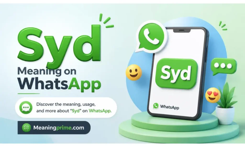 Syd Meaning on WhatsApp