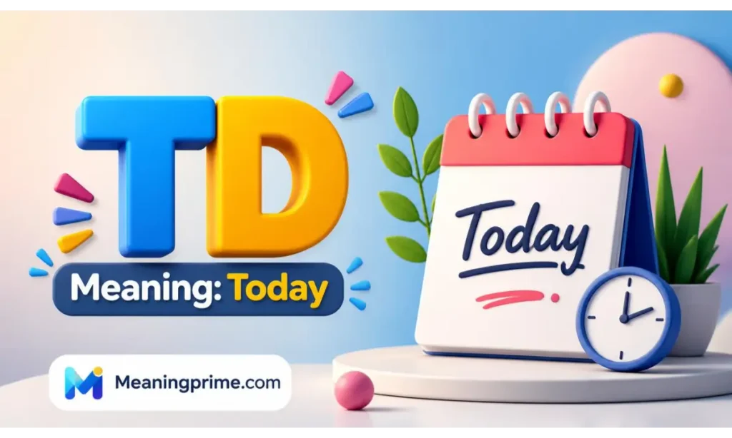 TD Meaning Today