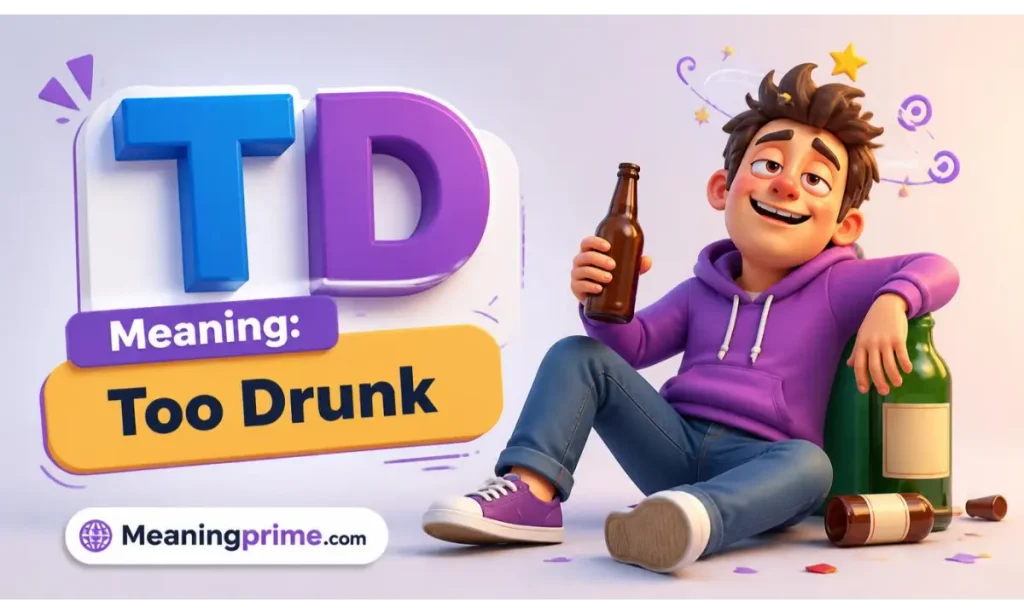 TD Meaning Too Drunk