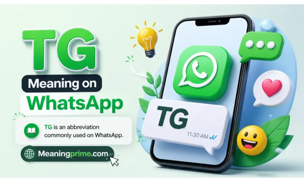 TG Meaning on WhatsApp
