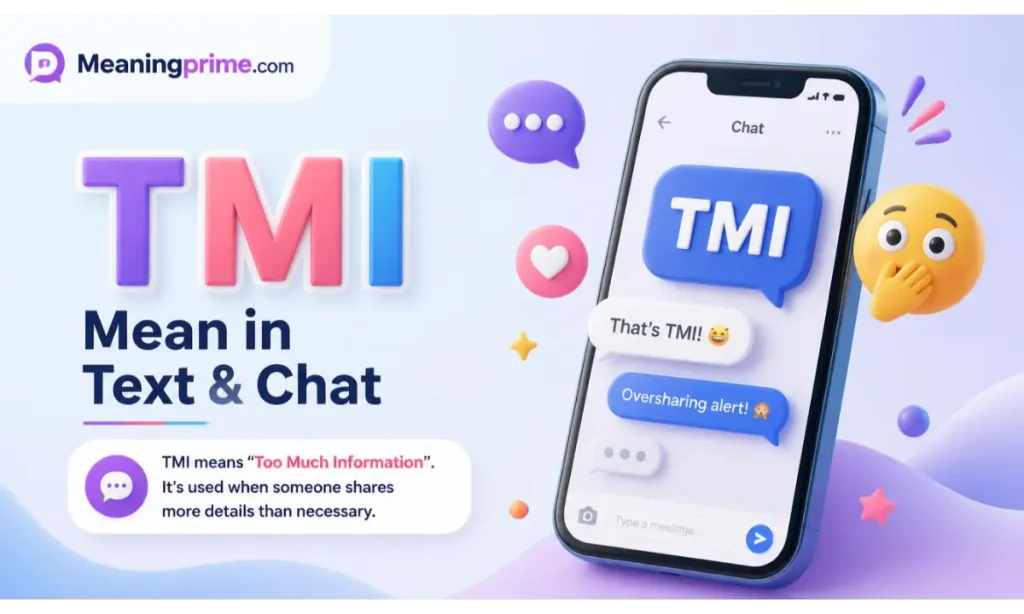 TMI Mean in Text & Chat