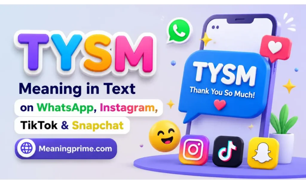 TYSM Meaning in Text on WhatsApp, Instagram, TikTok & Snapchat