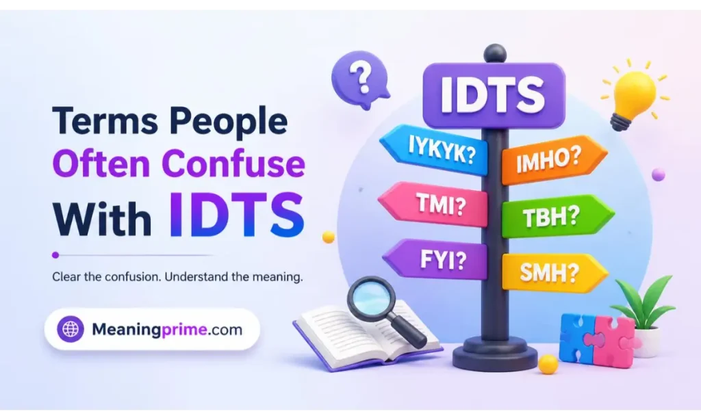 Terms People Often Confuse With IDTS