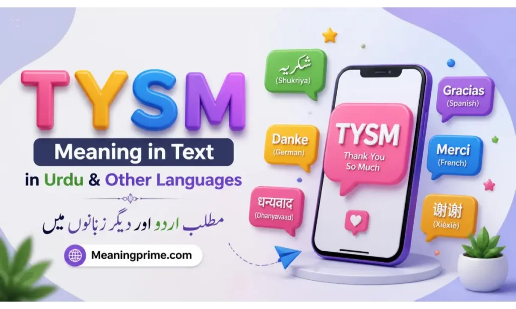 Tysm Meaning in Text in Urdu & Other Languages