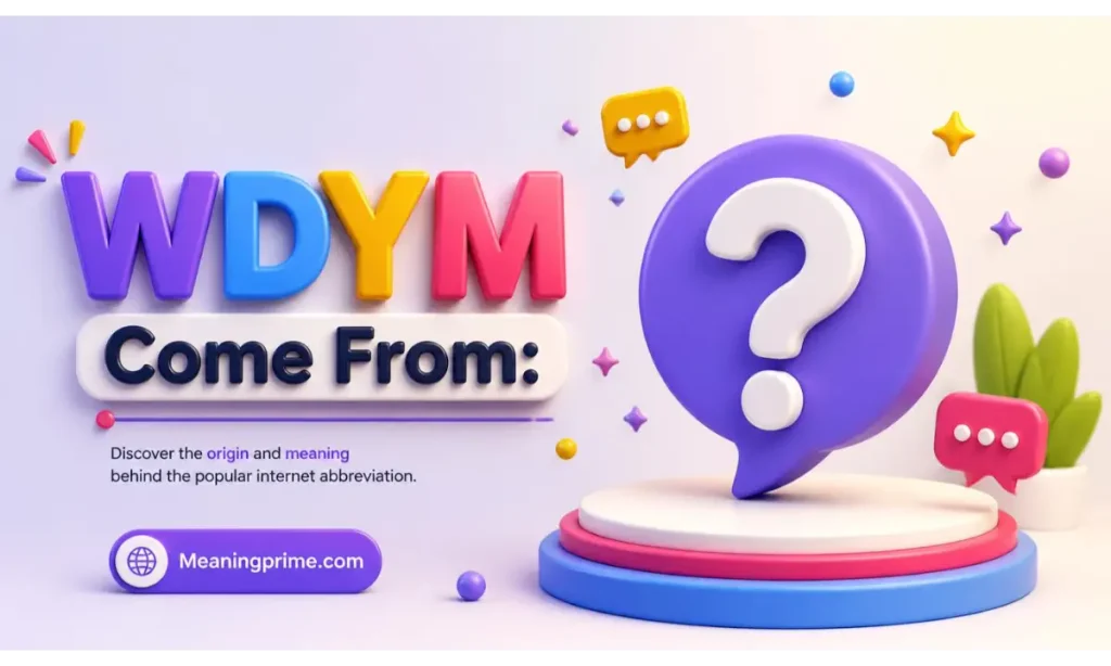 WDYM Come From