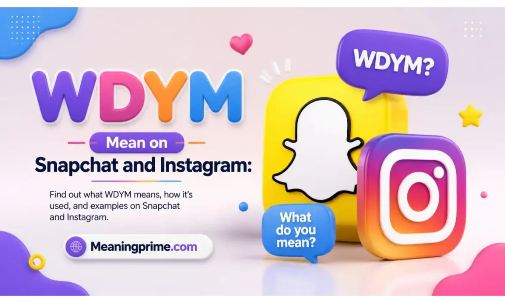 WDYM Mean on Snapchat and Instagram