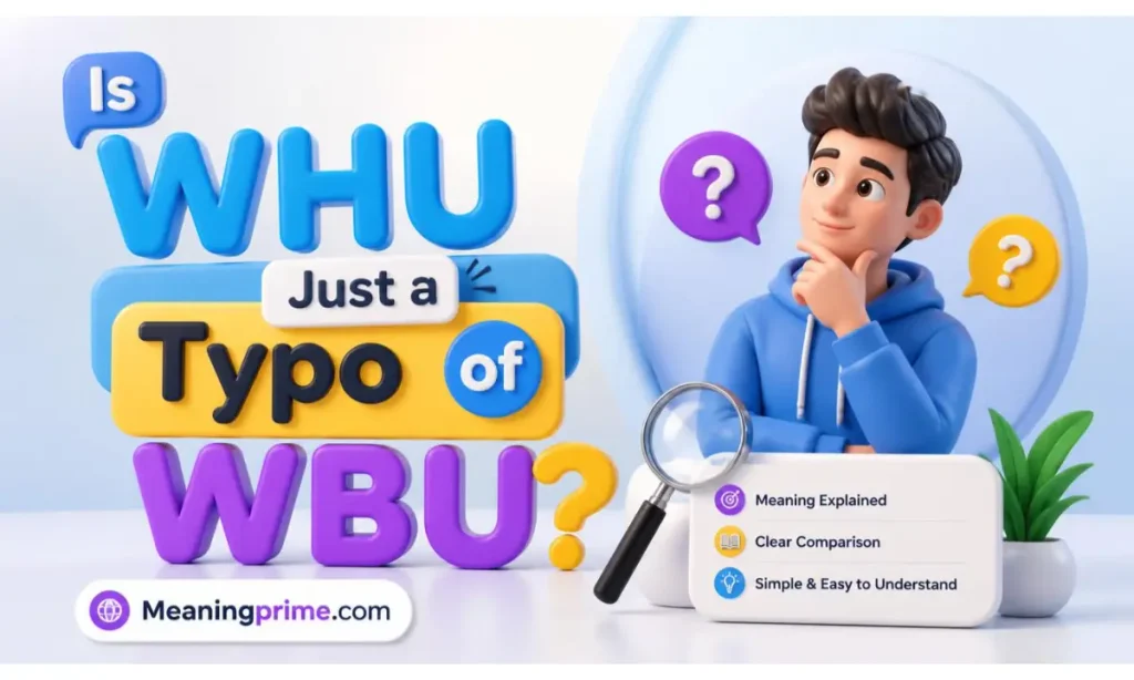 Is WHU Just a Typo of WBU