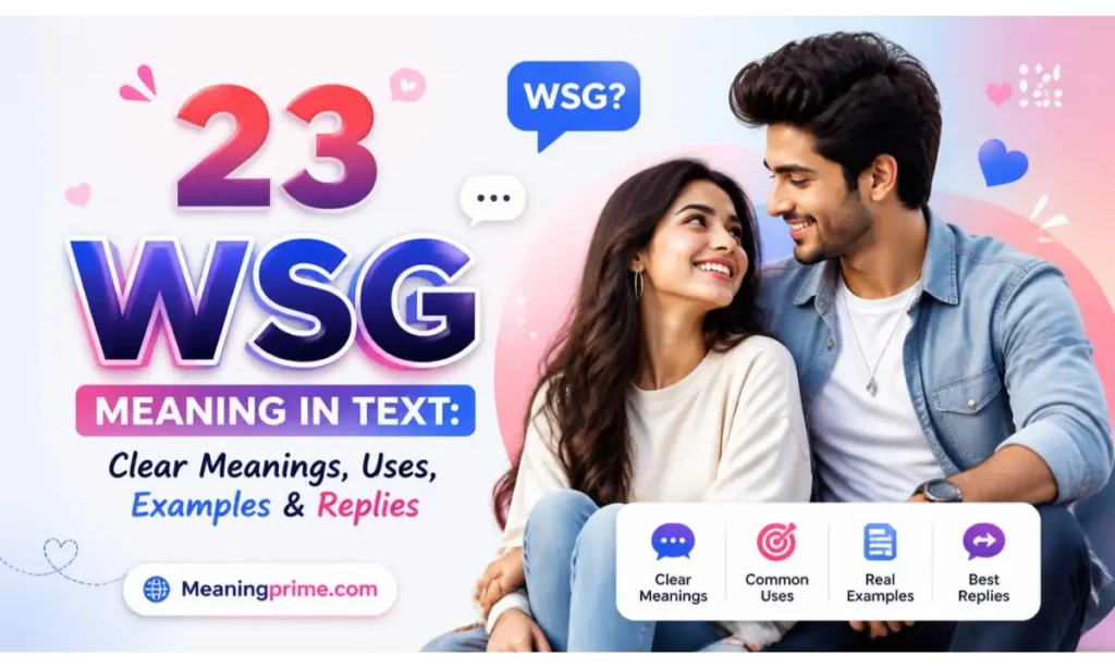 WSG Meaning in Text