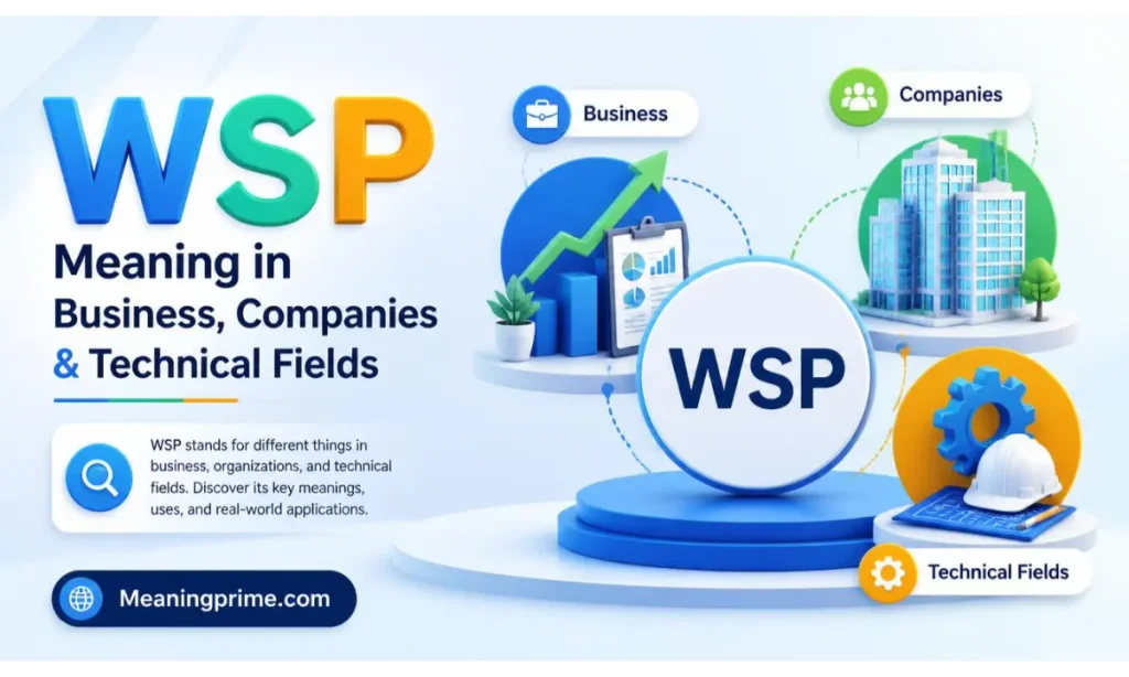 WSP Meaning in Business