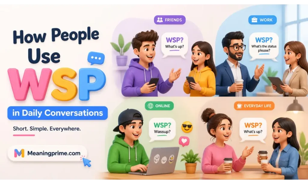 WSP in Daily Conversations