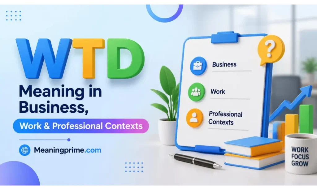WTD Meaning in Business