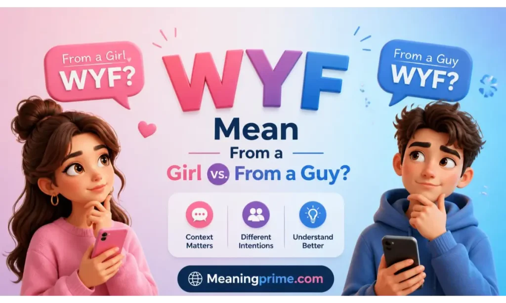WYF Mean From a Girl vs. From a Guy