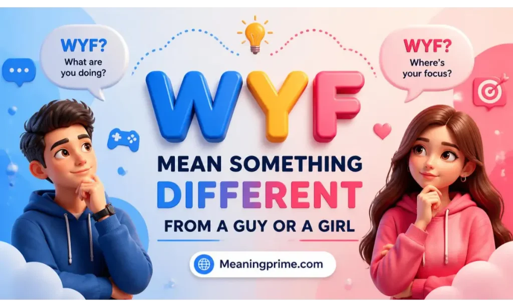 WYF Mean Something Different From a Guy or a Girl
