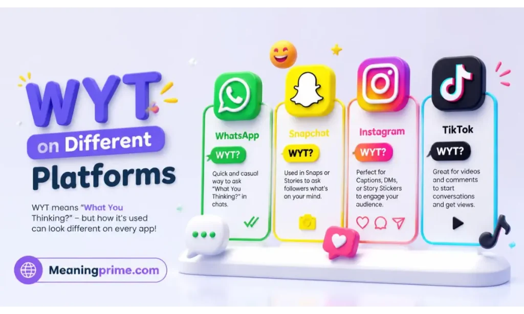WYT on Different Platforms (WhatsApp, Snapchat, Instagram, TikTok)