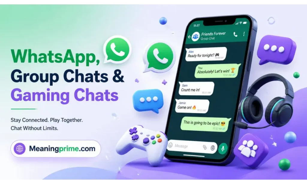 WhatsApp, Group Chats & Gaming Chats