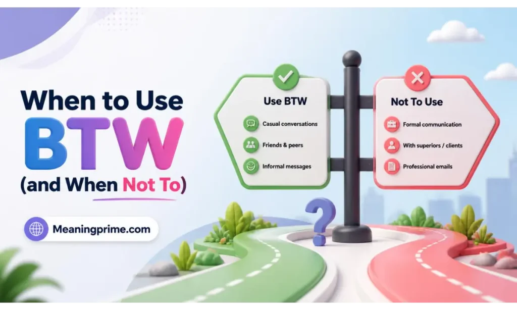 When to Use BTW