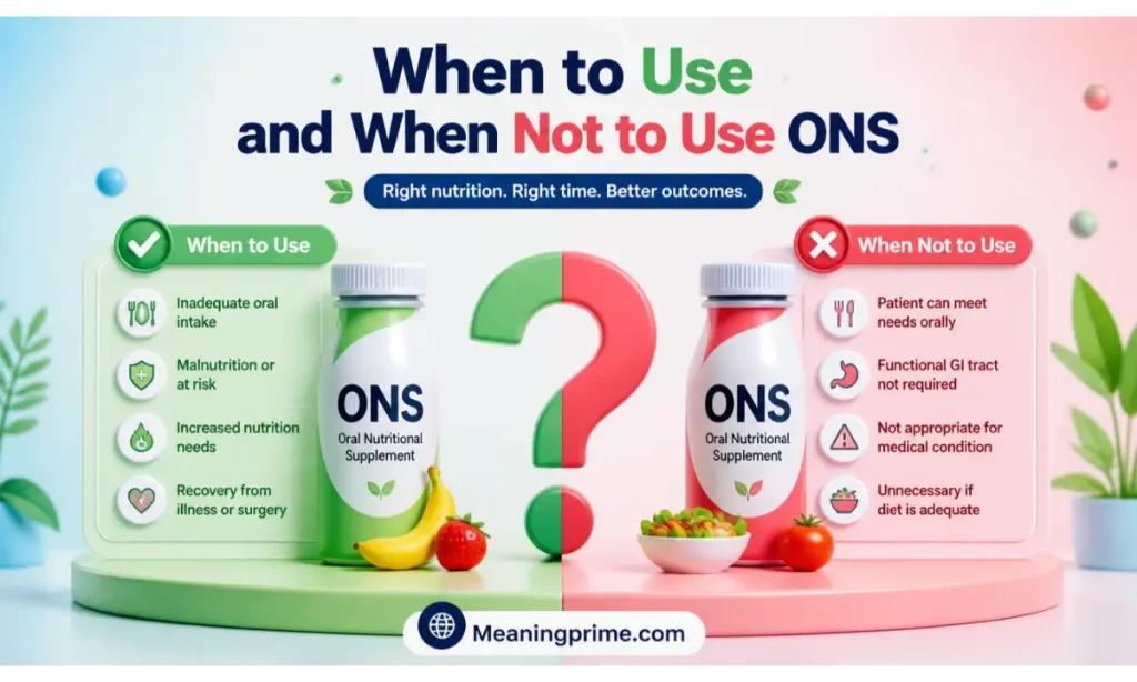 When to Use and When Not to Use ONS