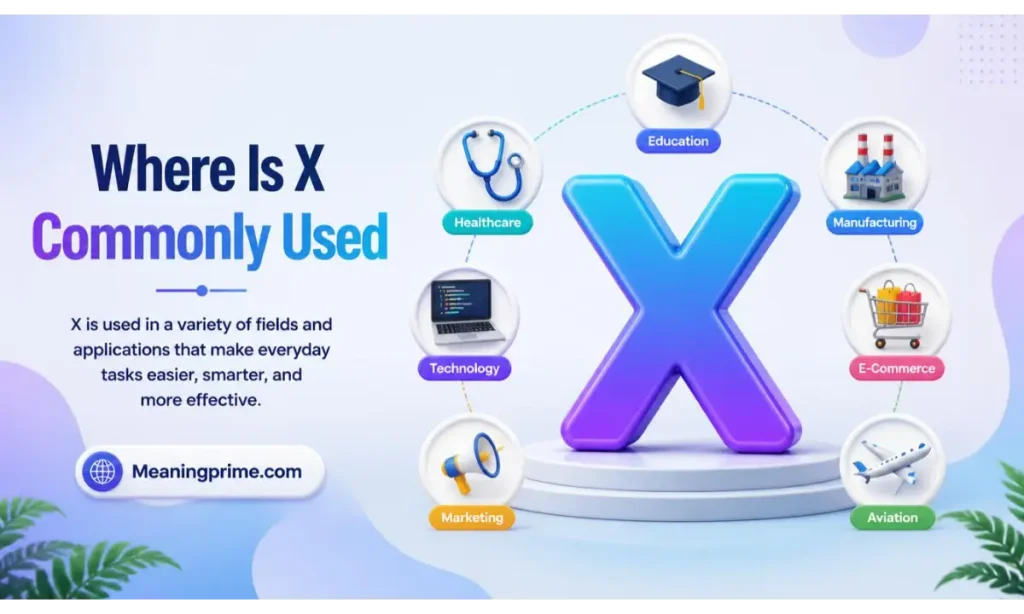 Where Is X Commonly Used