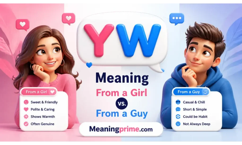 YW Meaning From a Girl vs. From a Guy