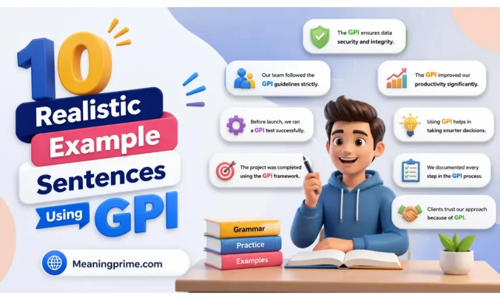 10 Realistic Example Sentences Using GPI