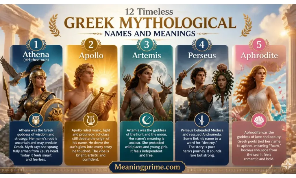 Mythological Examples 60+ Mythological Names Meaning Origins from Ancient Cultures