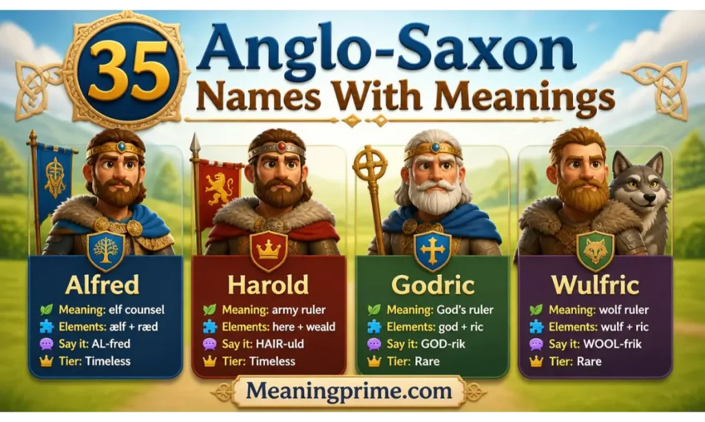 35 Anglo-Saxon Names With Meanings