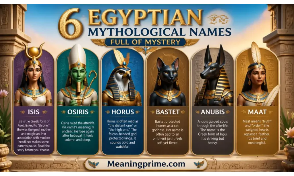 6 Egyptian Mythological Names Full of Mystery