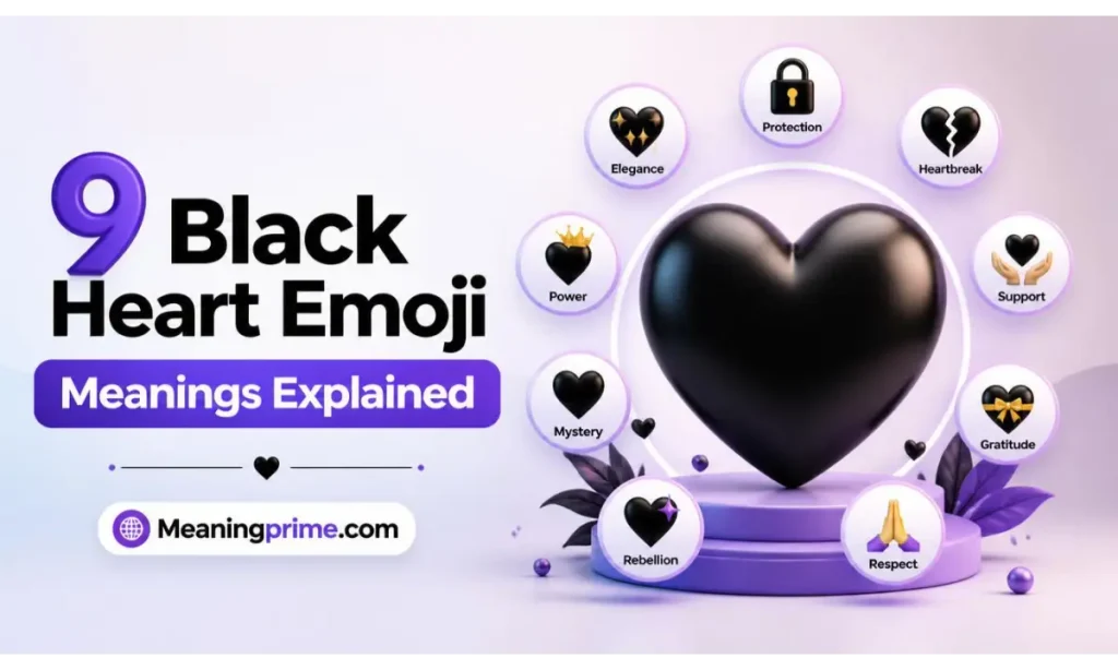 9 Black Heart Emoji Meanings Explained