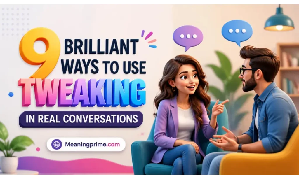 9 Brilliant Ways to Use Tweaking in Real Conversations