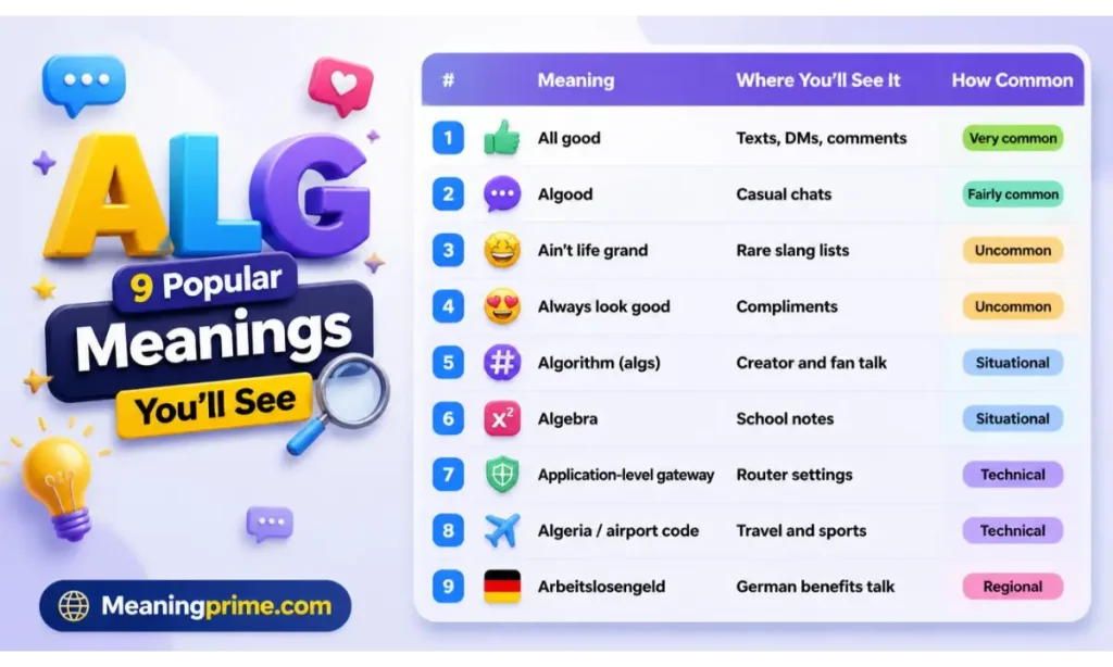 9 Popular ALG Meanings You'll See