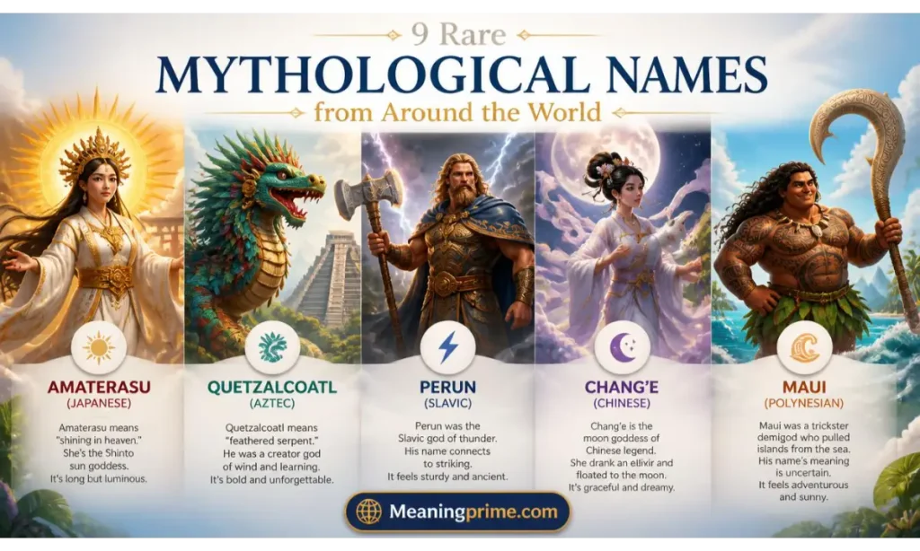 9 Rare Mythological Names from Around the World