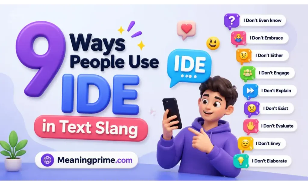 9 Ways People Use IDE in Text Slang