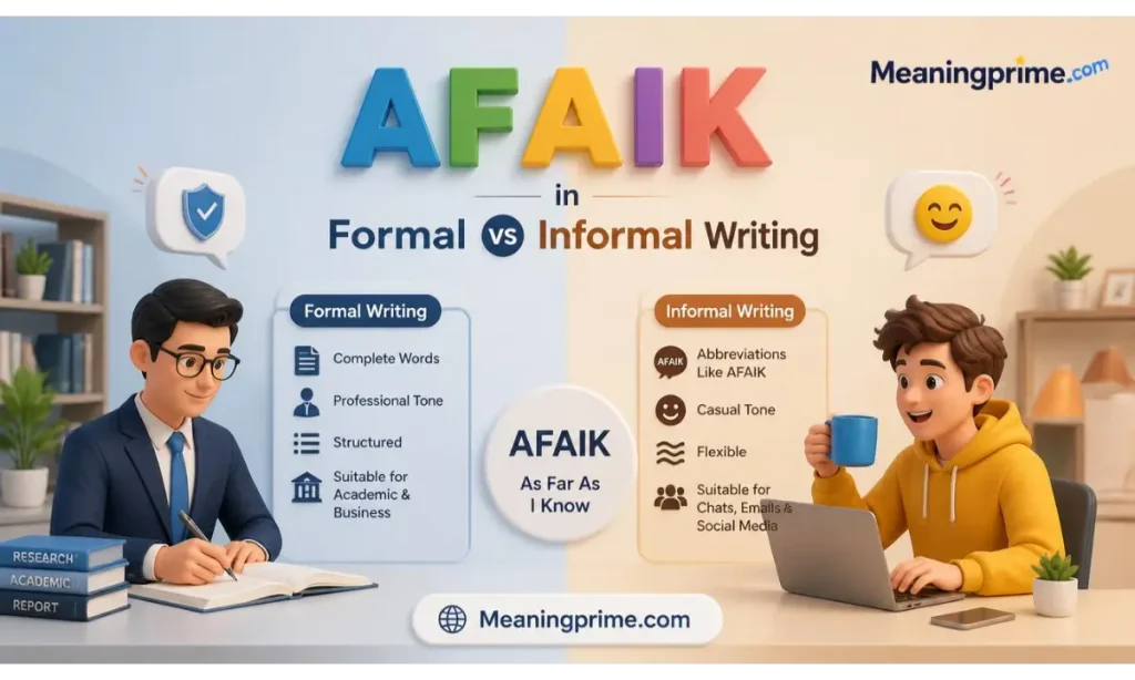 AFAIK in Formal vs Informal Writing