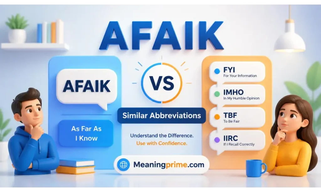 AFAIK vs Similar Abbreviations