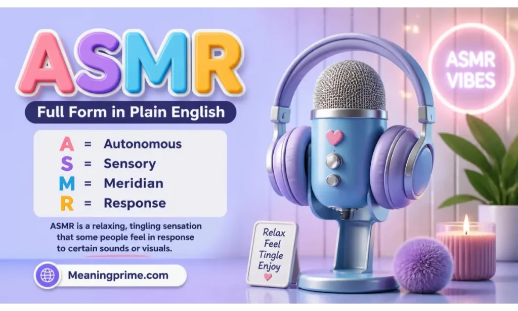ASMR Full Form in Plain English