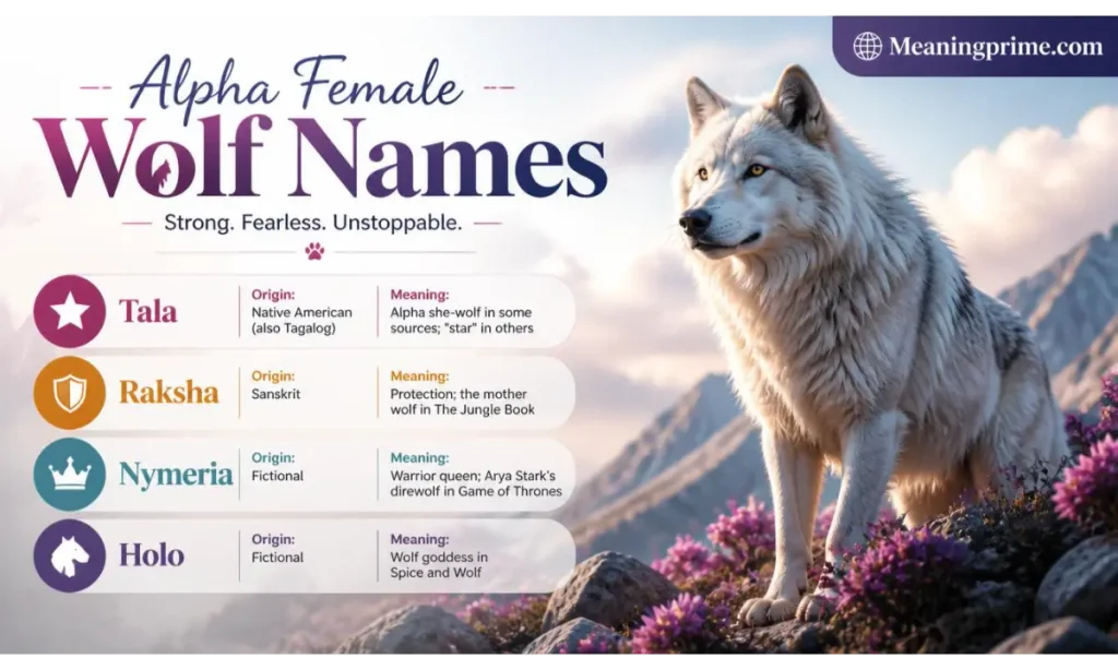 Alpha Female Wolf Names