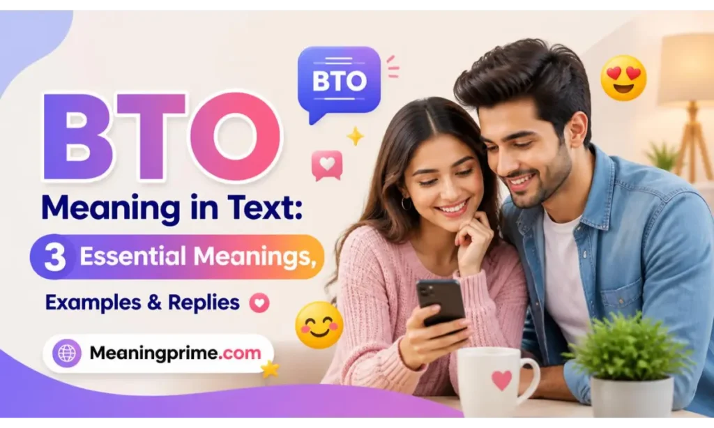BTO Meaning in Text