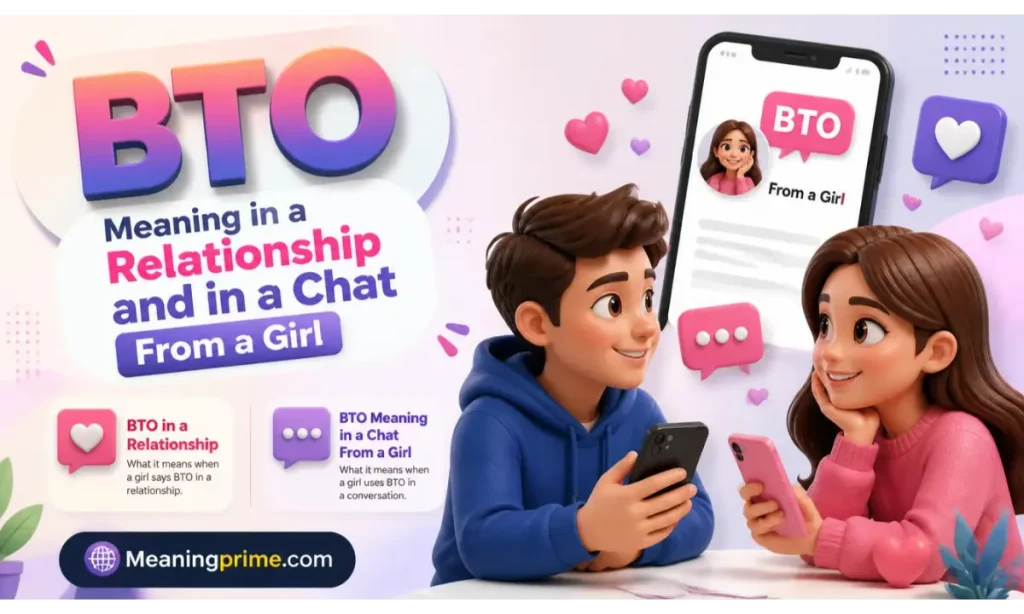 BTO Meaning in a Relationship and in a Chat From a Girl