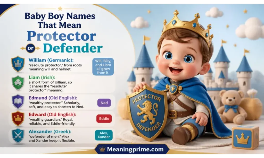 Baby Boy Names That Mean Protector or Defender