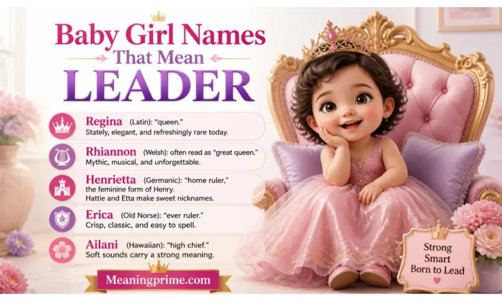 Baby Girl Names That Mean Leader