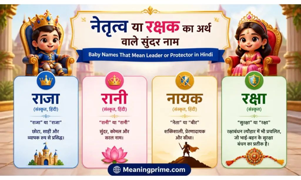 Baby Names That Mean Leader or Protector in Hindi