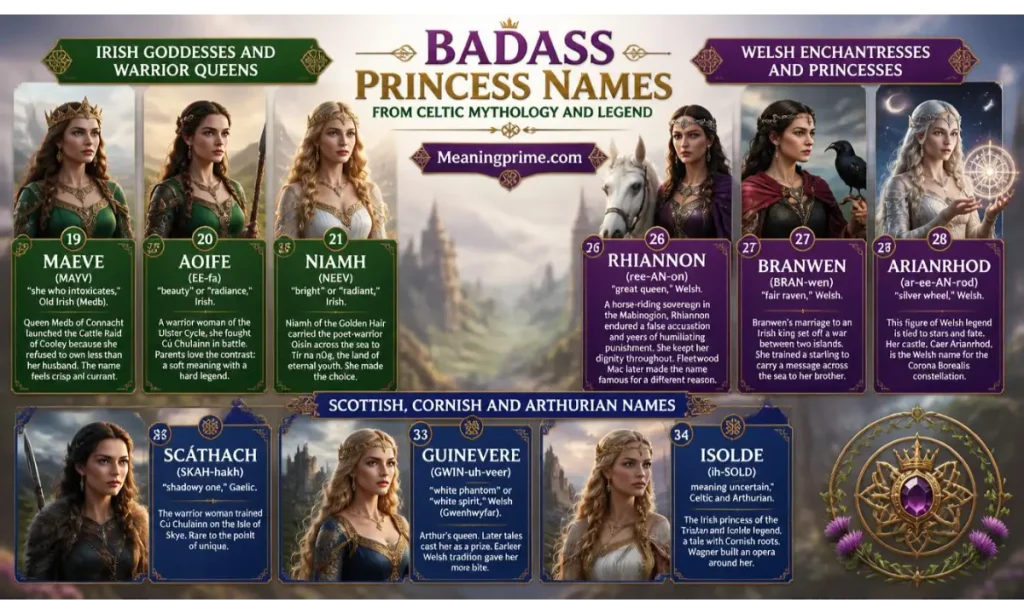 Badass Princess Names From Celtic Mythology and Legend