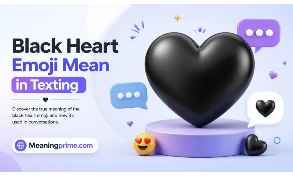 Black Heart Emoji Mean in Texting