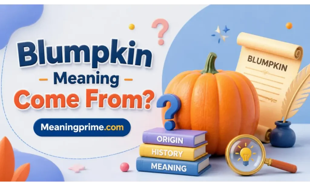 Blumpkin Meaning Come From