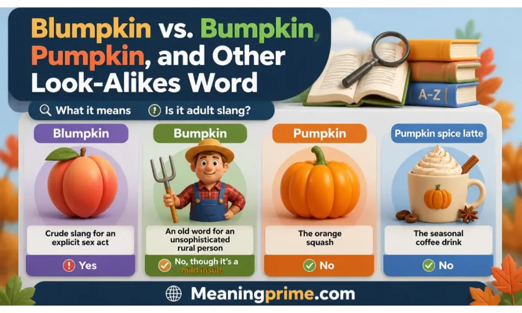Blumpkin vs. Bumpkin, Pumpkin, and Other Look-Alikes