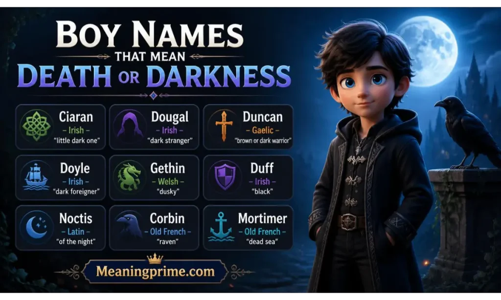 Boy Names That Mean Death or Darkness